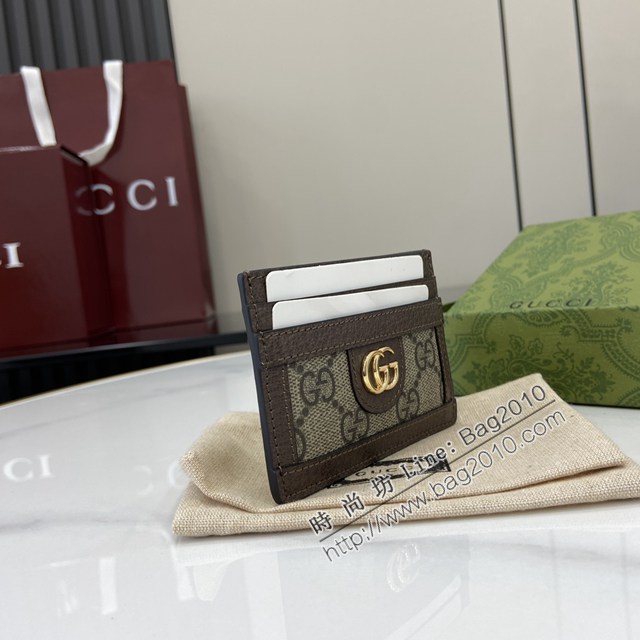 Gucci專櫃古馳最新款Ophidia系列短款卡包錢夾 jh2838型號：772306